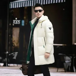 Men's Down Jacket Removable Hat Designer Clothes 2025 Warm Winter Male Coat Clothing Casual Man Sack