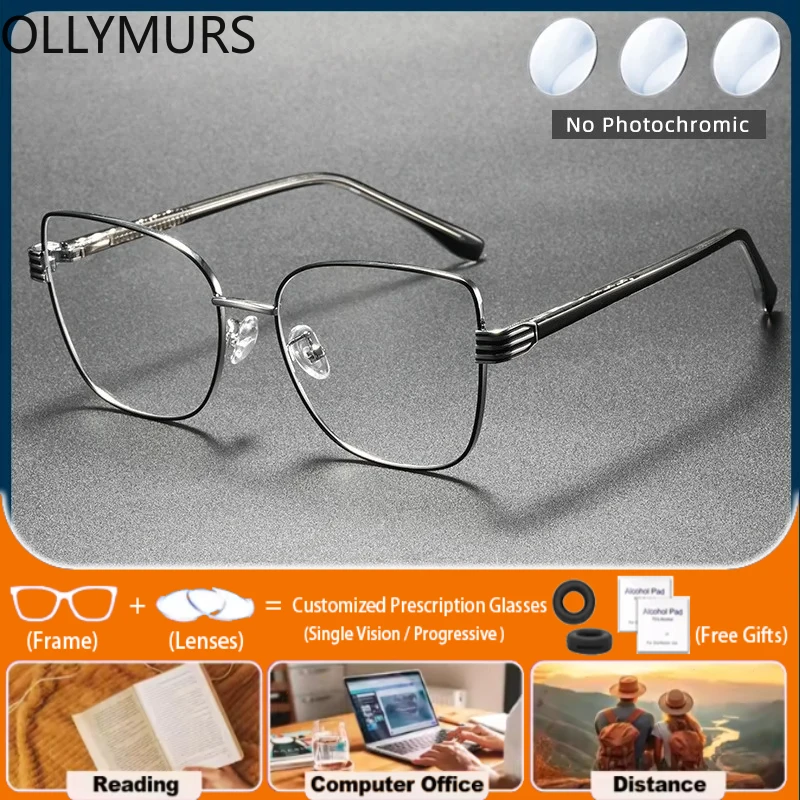 

Очки для чтения Ollymurs (L) высокого качества, классические, женские, с оправой в форме бабочки, увеличенного размера, с защитой от синего света, фотохромные, с диоптриями