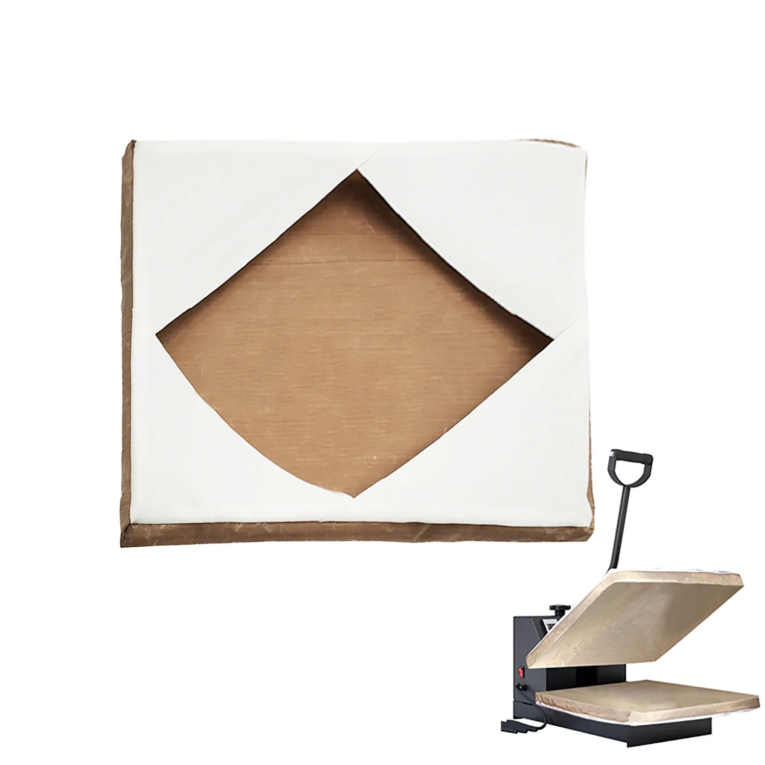 

Heat Press Platen Wrap Cover Non-Stick High Temperature Resistant Durable Protector for Sublimation Machine Easy Clean Ink