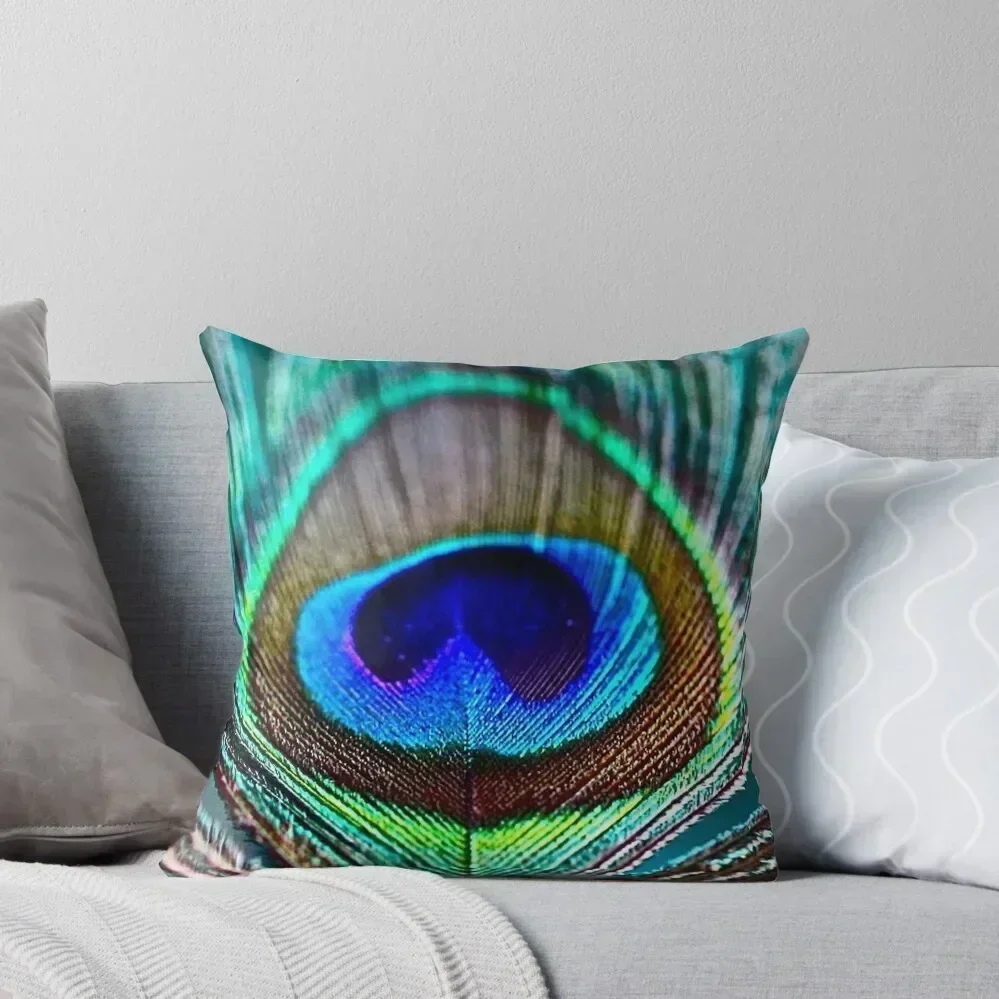 

Peacock Feather Throw Pillow Pillow Covers Decorative Cusions Cover Christmas Pillowcase Couch Cushions pillow