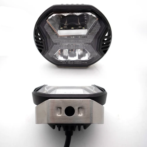 Imagen 2 del producto Barra de luz Led de trabajo para coche de 2x4 pulgadas, foco de luz de conducción DRL ámbar para Jeep, barco todoterreno, Tractor, camión, 4x4, SUV, ATV, faro.