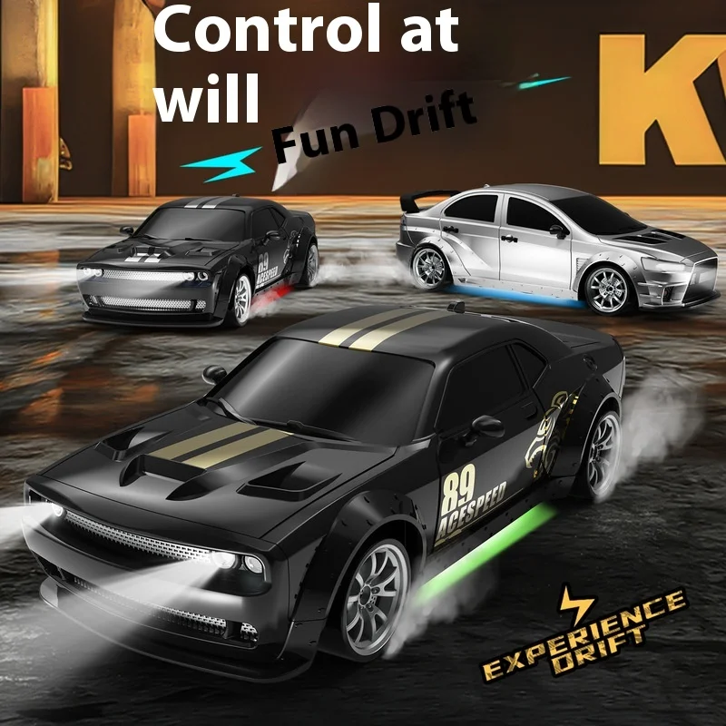 Novo 1/20 escala completa giroscópio controle remoto deriva modelo de carro controle app carro de controle remoto 4wd modelo de iluminação múltipla carro