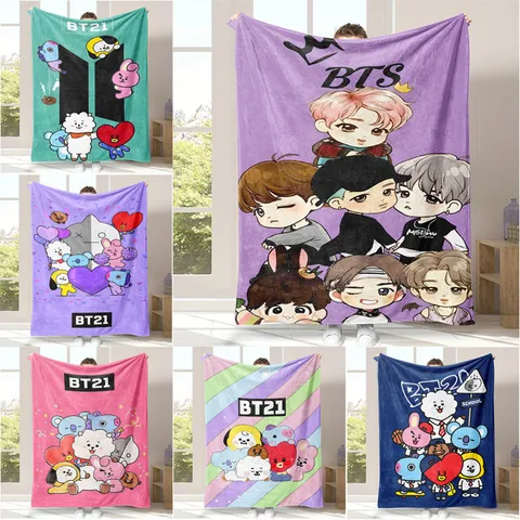 BTS Themed Blanket Soft Throw for Fans - AliExpress