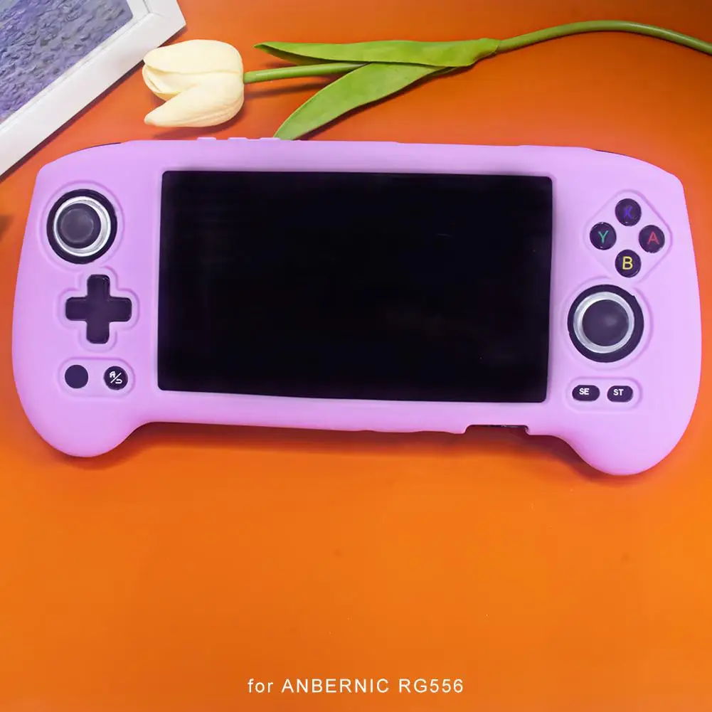 For ANBERNIC RG556 Silicone Protective Case Handheld Game Console Protective Shell