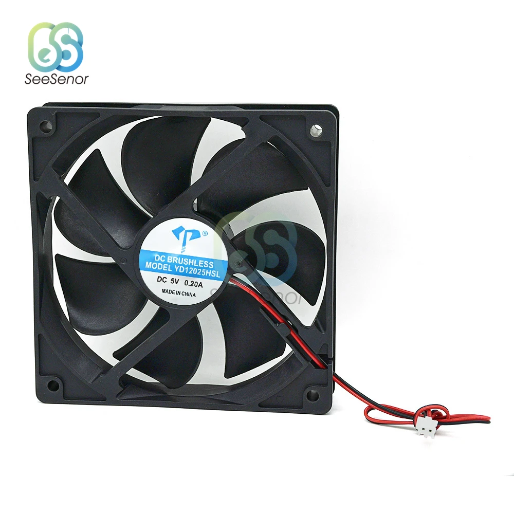 120mm 12cm 12025 Fan 5V 12V 24V 120mm*120mm*25mm Fan DC Brushless Cooling Fan 120x120x25mm 2PIN PC Computer Case Cooler