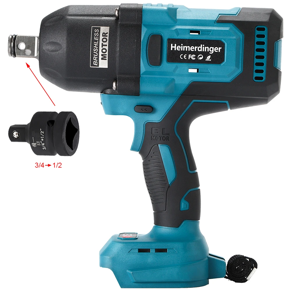 Brushless Impact Gun Compatível com Makita 18v Battery High Torque Impact Wrench sem Bateria 1300n.m 959ft-lbs