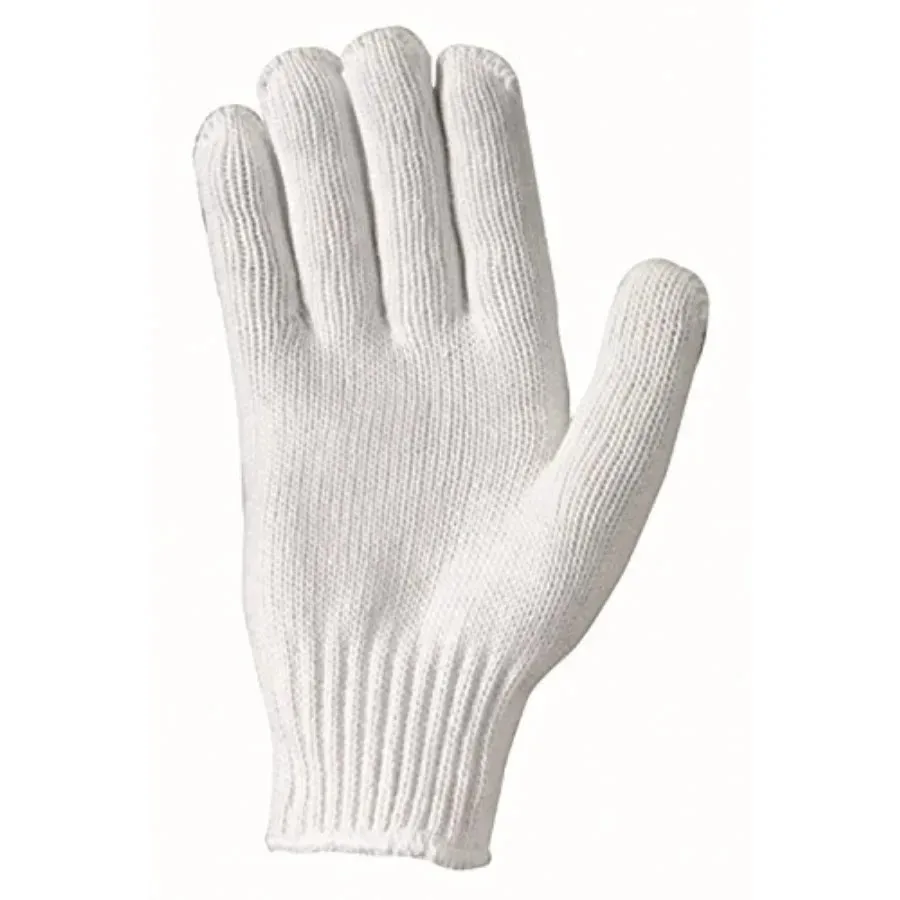 20pcwork gloves for industrial use polyester material black color breathable string knit design with reinforced palm for durabil
