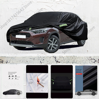 For Citroen C3 fit Outdoor Protection Full Car Covers Snow Cover Sunshade Waterproof Dustproof Exterior Car cover Black