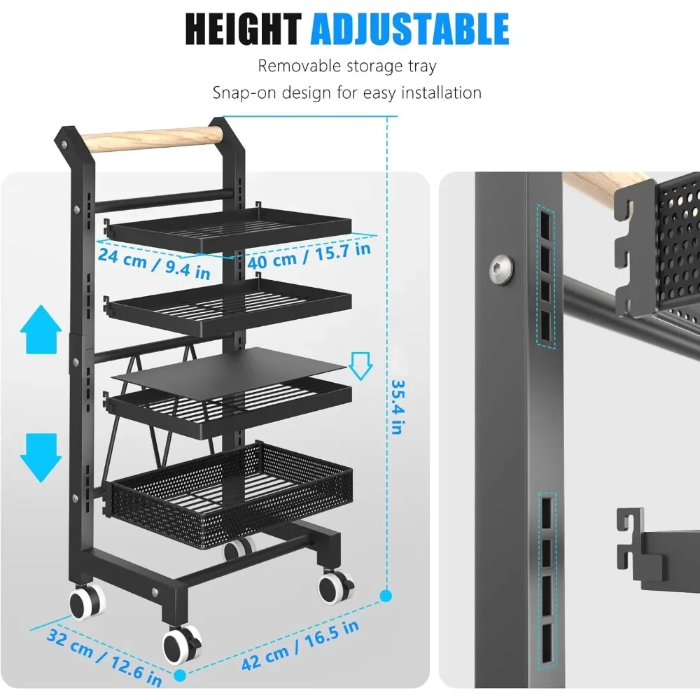 Deze Salon Trolley Kar Is Geweldig Voor Organisatie, En Het Is Stevig En Goed Gebouwd! Alle Frame Is Duurzaam Metaal Met Zwart Schilderij