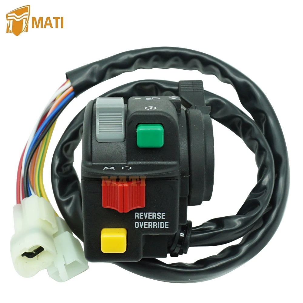 Mati Left Handlebar Switch Control Start Stop Headlight for ATV Arctic Cat 375 400 500 650 Automatic V-2 Replacement 0409-022