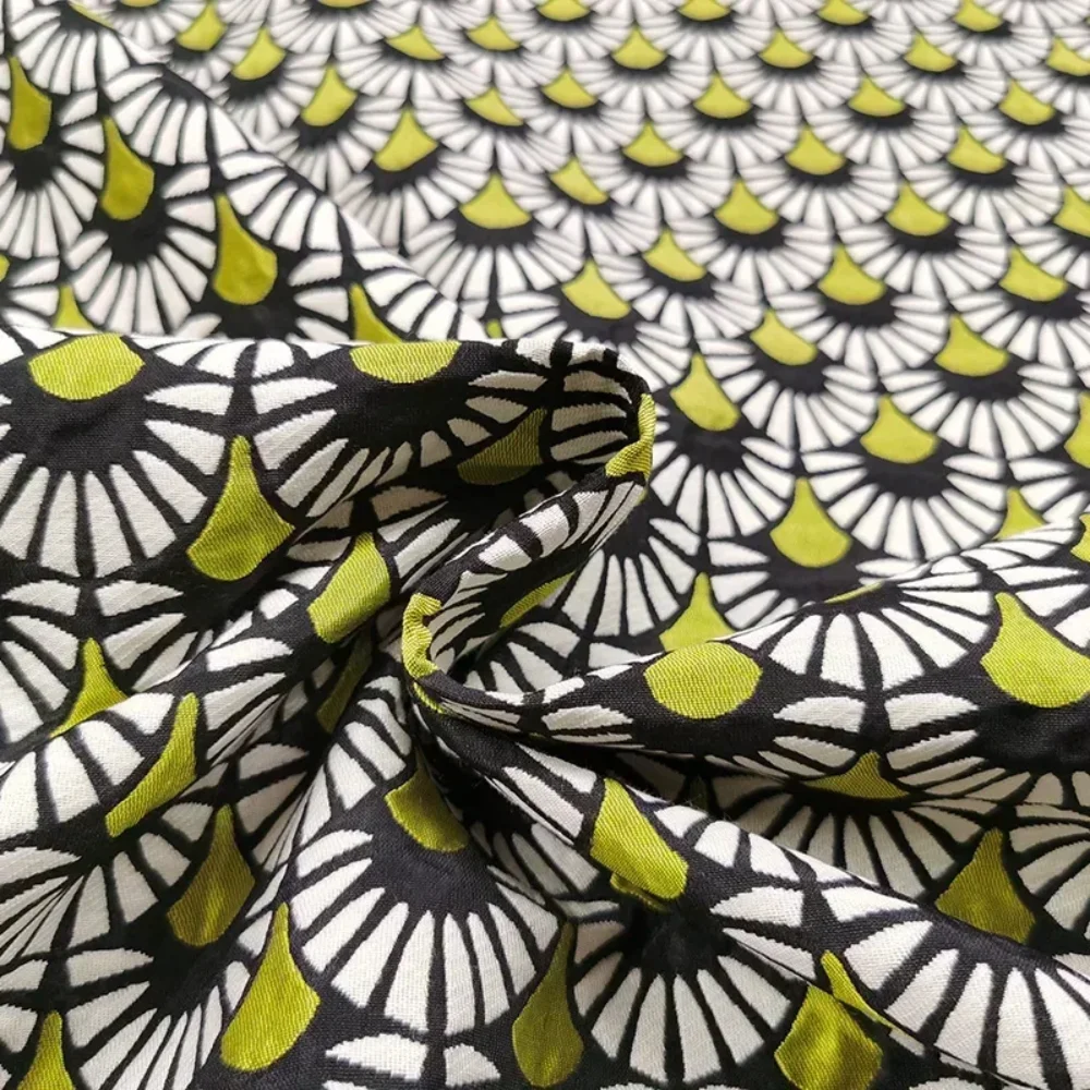 

Yarn-dyed Jacquard Fabric Brocade Clothing Fan Flower Suit Fabric Haute Couture Dress Pants Windbreaker Diy Sewing by the Yard