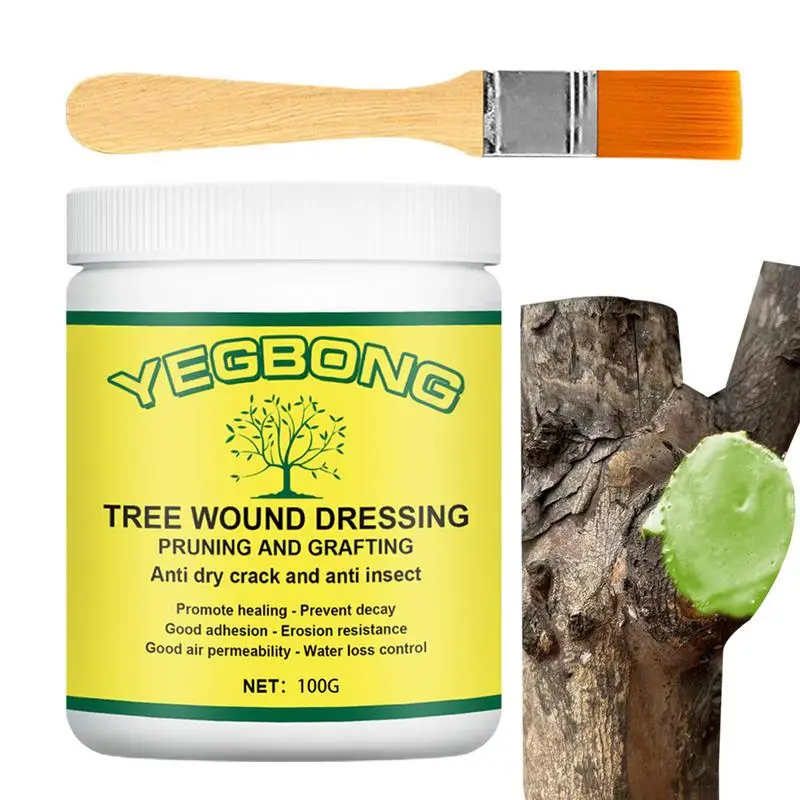 

Tree Grafting Paste Bonsai Pruning Cutting Paste Tree Lant Grafting and Wound Compound Sealer with Brush for Garden Acessories