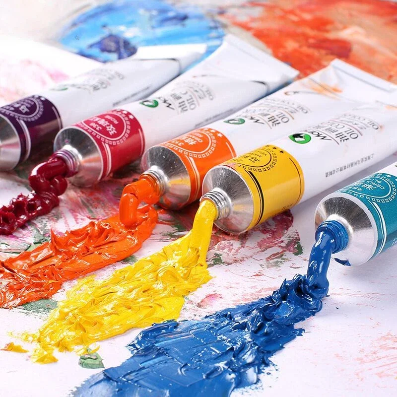 

Oil Painting Pigment Aluminum Tube Large Capacity 170ML Single Art Creation Painter Special Pigment Fine Cream Professional