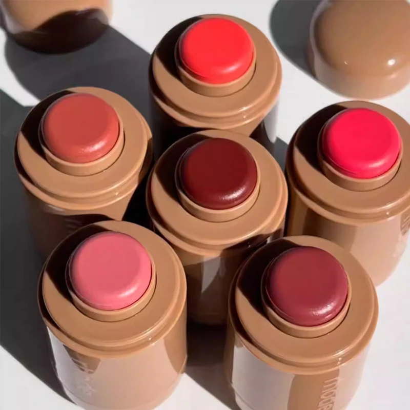 Lemontini Balm Jelly Bean Lip Gloss Toasted Teddy Pocket Blush Stick Non-fading Waterproof Lip Liner Pen Moisturizing Lipstick