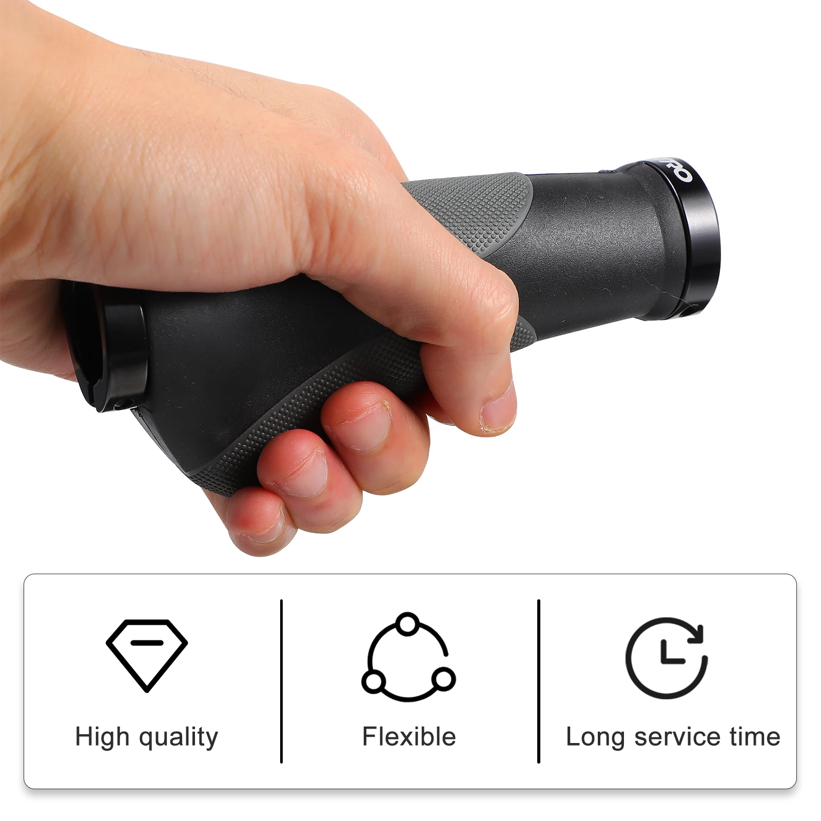 

1 Pair Non-Slip Aluminum Alloy Bicycle Handlebar Grips For Mountain Road Folding Bikes Durable Ergonomic Comfortable