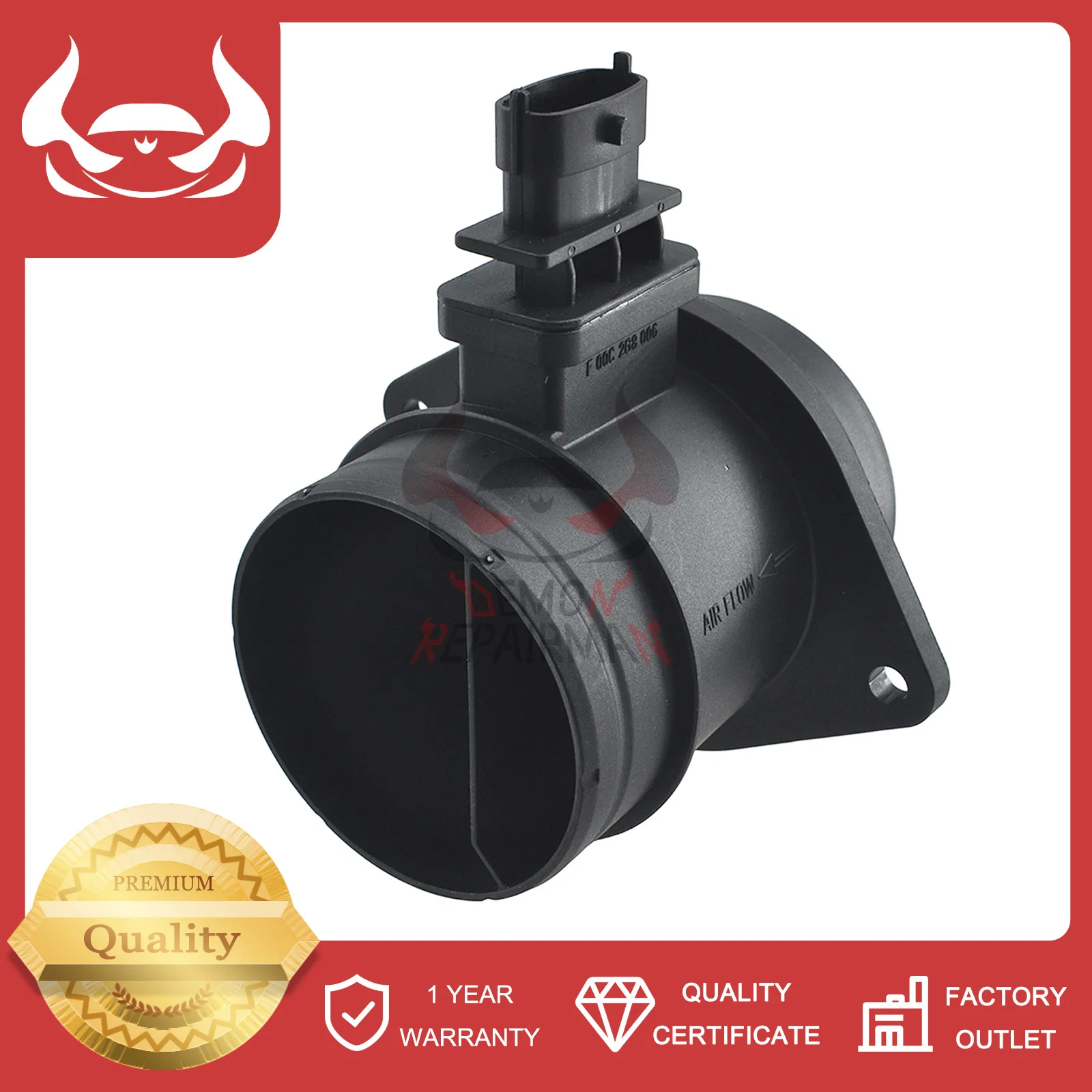 MAF Mass Air Flow Meter Sensor Compatible With Jeep Renegade 2019 2020 2014 2015 Fiat Qubo 51792707 55208546 0281002963