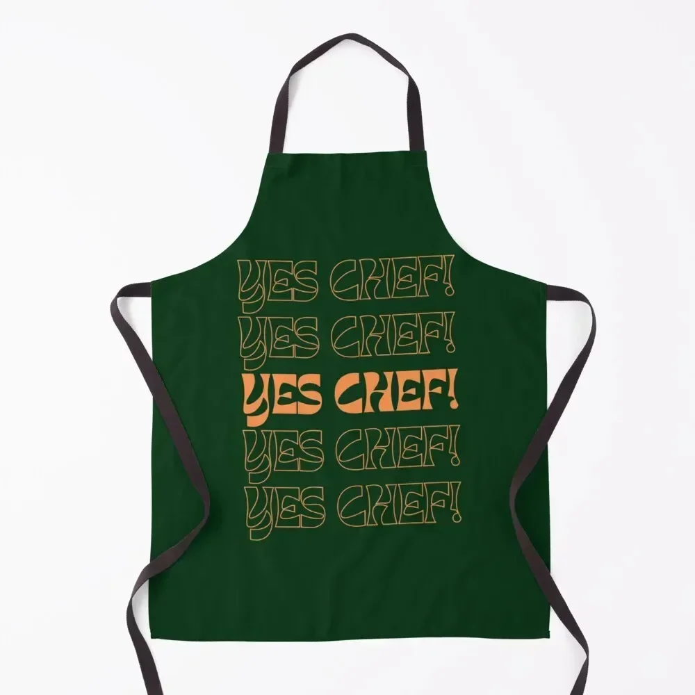 

Yes chef(9) Apron For Men women's kitchens Funny kitchen utensil Apron
