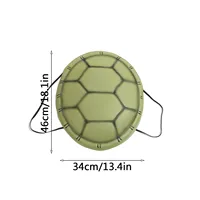 Halloween Turtle Shells Cosplay Simulation Tortoise Shells Photo Props for Role Play Party Performance Costumes Ninja 3
