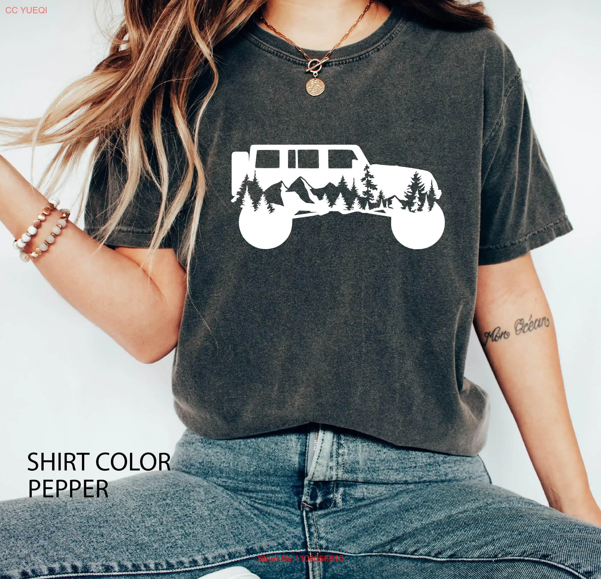 

Mountain Comfort Colors T Shirt for Women Family Vacation Apparel Traveler Outdoor road trip long or short sleeves