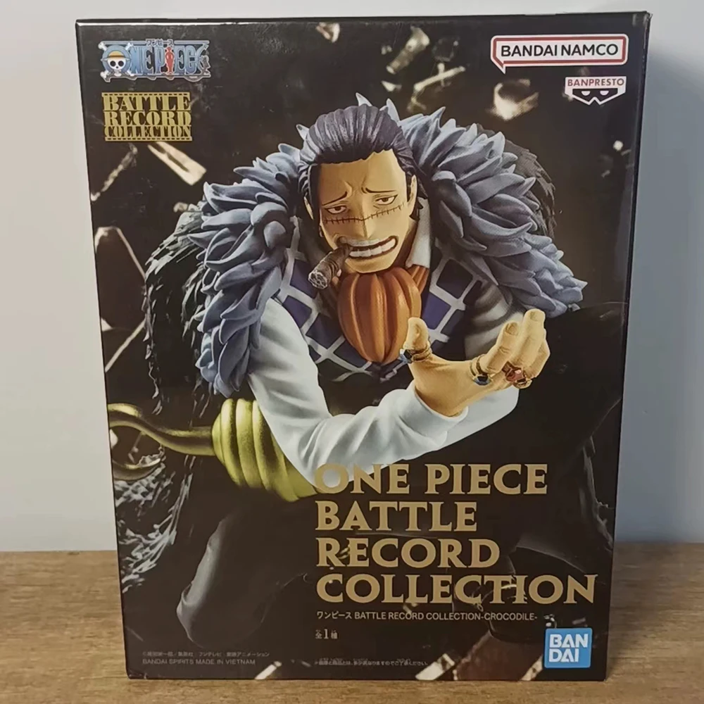 W magazynie Banpresto Battle Record Collection One Piece Sir Crocodile Oryginalna figurka anime Pvc Model Kolekcjonerskie zabawki 8Cm