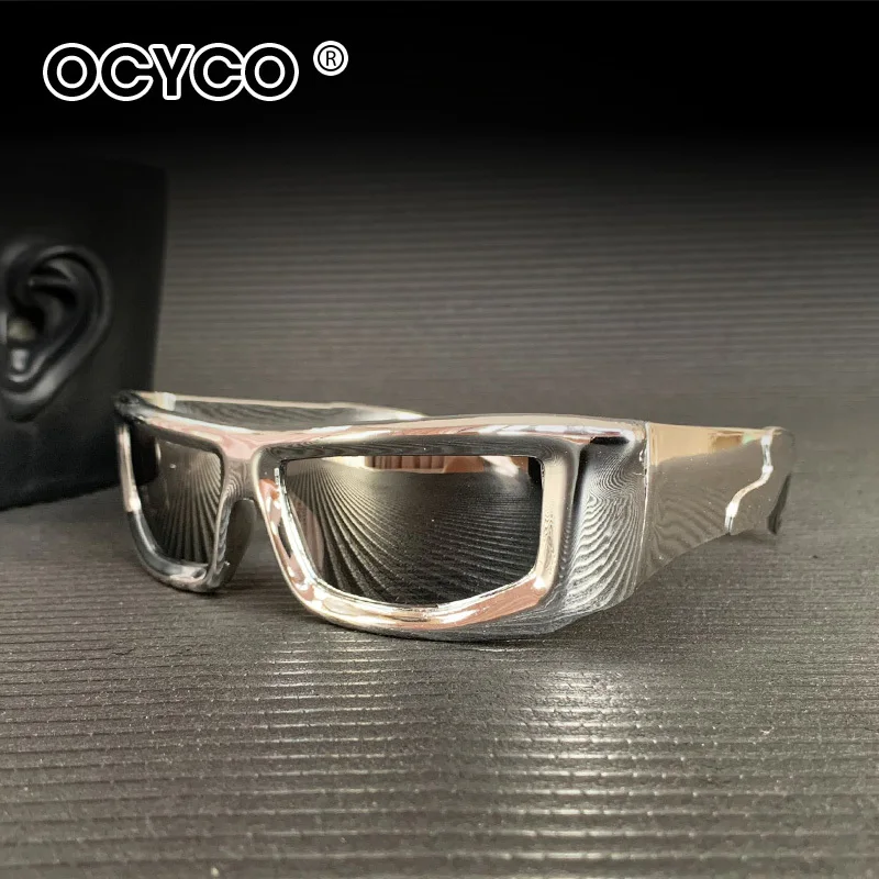 OCYCO Y2k Wrap Round Herren Sonnenbrille 2026 Neue Metallfassung Outdoor Sport Damen Sonnenbrille Trendiges Markendesign Vintage UV400 Brillen