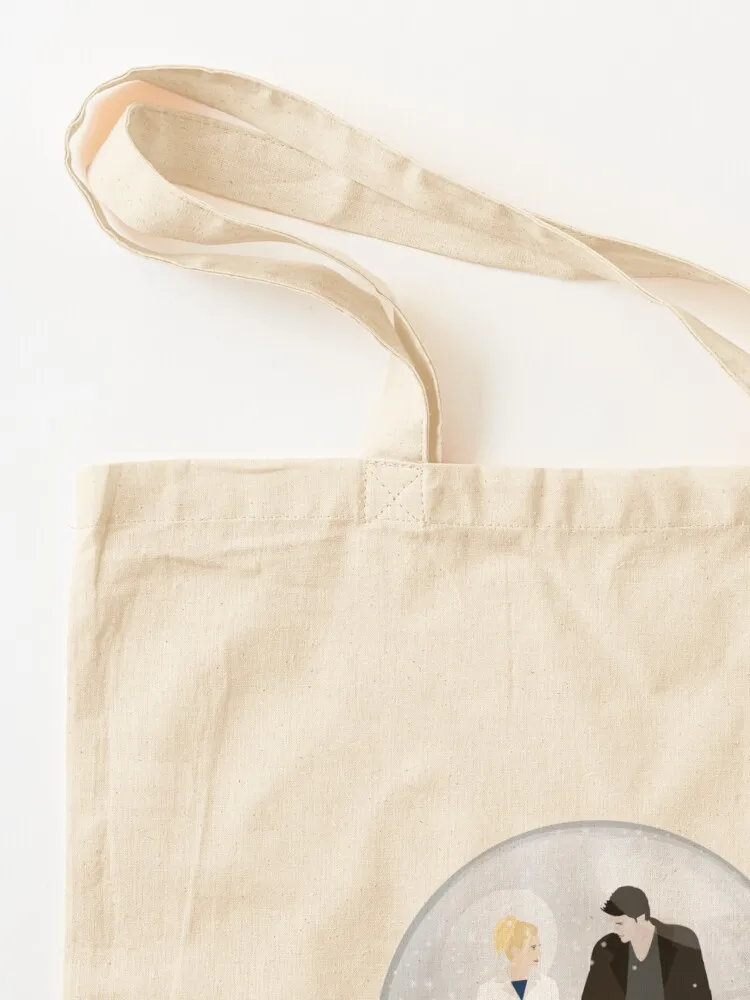 Buffy and Angel from Amends in a Christmas snow globe Tote Bag large size bags tote bag women canvas tote custom bags