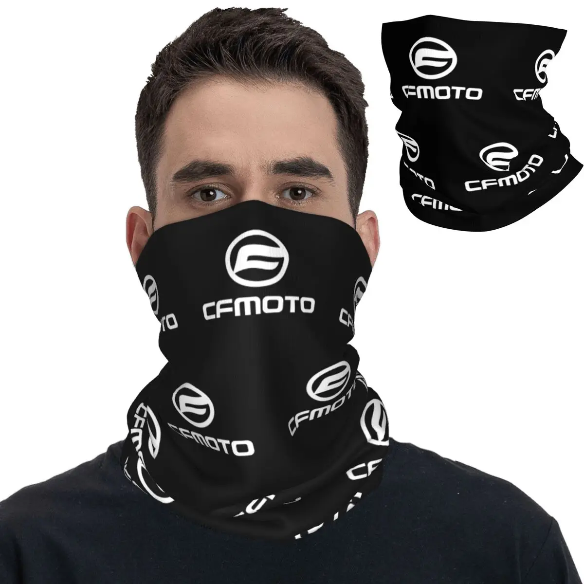 

Cfmoto Motorcycle Bandana Neck Cover Printed Balaclavas Face Mask Scarf Multi-use Cycling Outdoor Sports Unisex Adult Washable