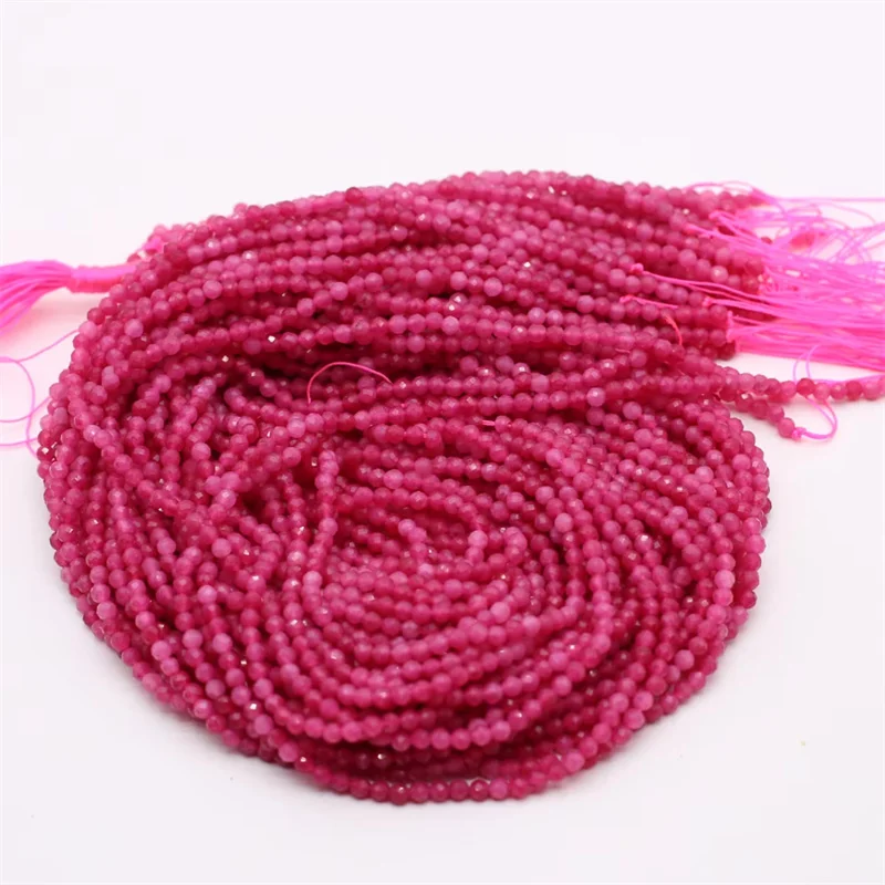Beaded Faceted Pink Tourmaline Gemstone Isolation Loose Beads Natural Stone for Jewelry Making Diy Necklace Bracelet Accessories image 6
