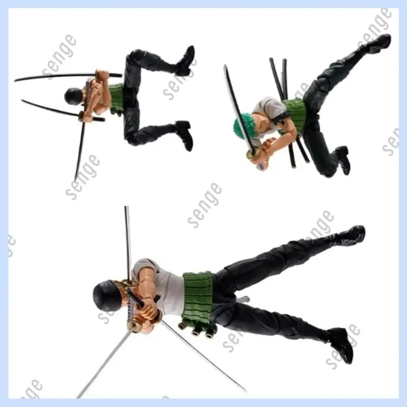 

Оригинальная фигурка Bandai SHF One Piece: Ророноа Зоро в классическом стиле с тремя мечами (соломенная шляпа), в наличии, подарок