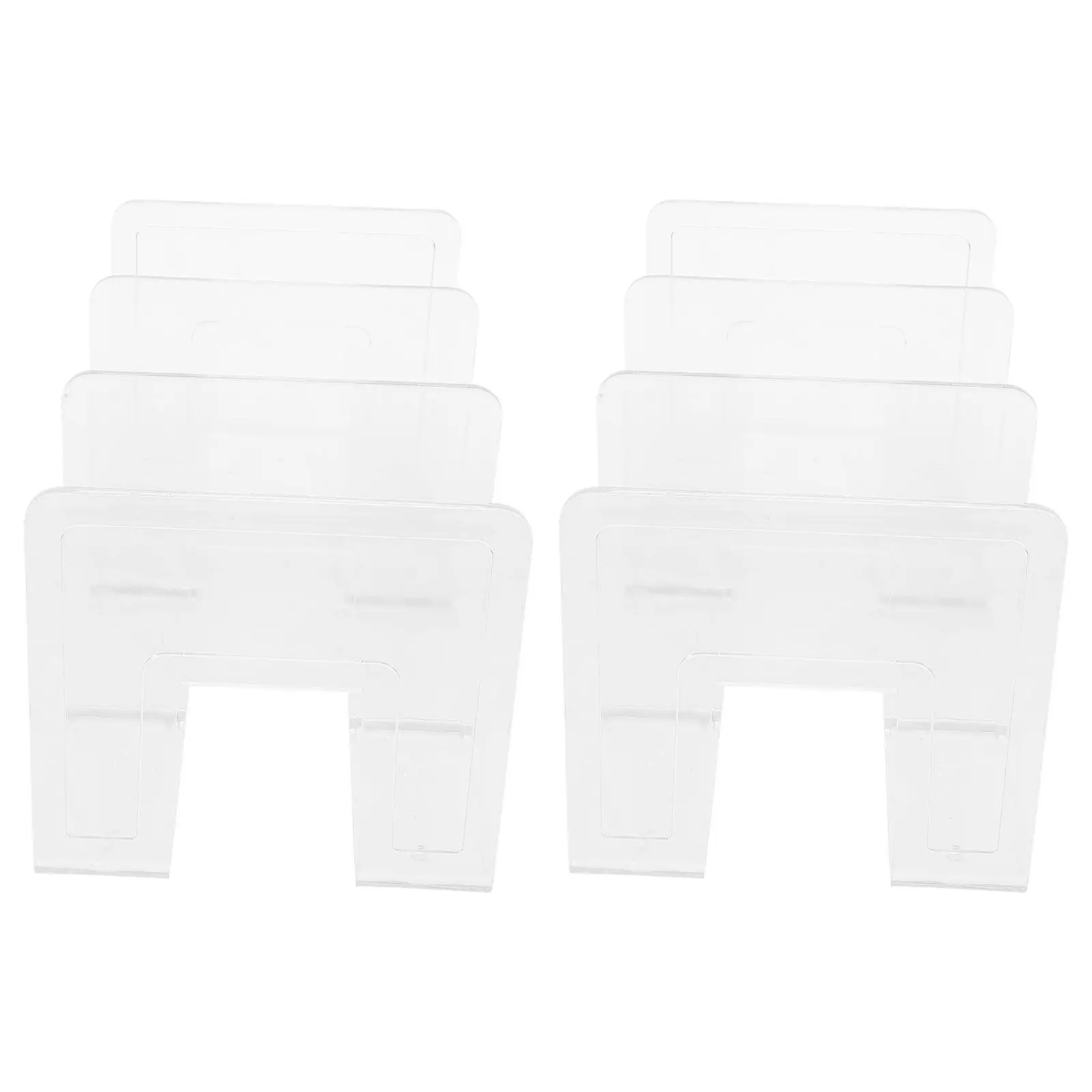 

2 шт. акриловые декоративные подставки для книг, прозрачные ограничители для книг для стола, полки, дома, офиса, библиотеки, класса, органайзер для книг