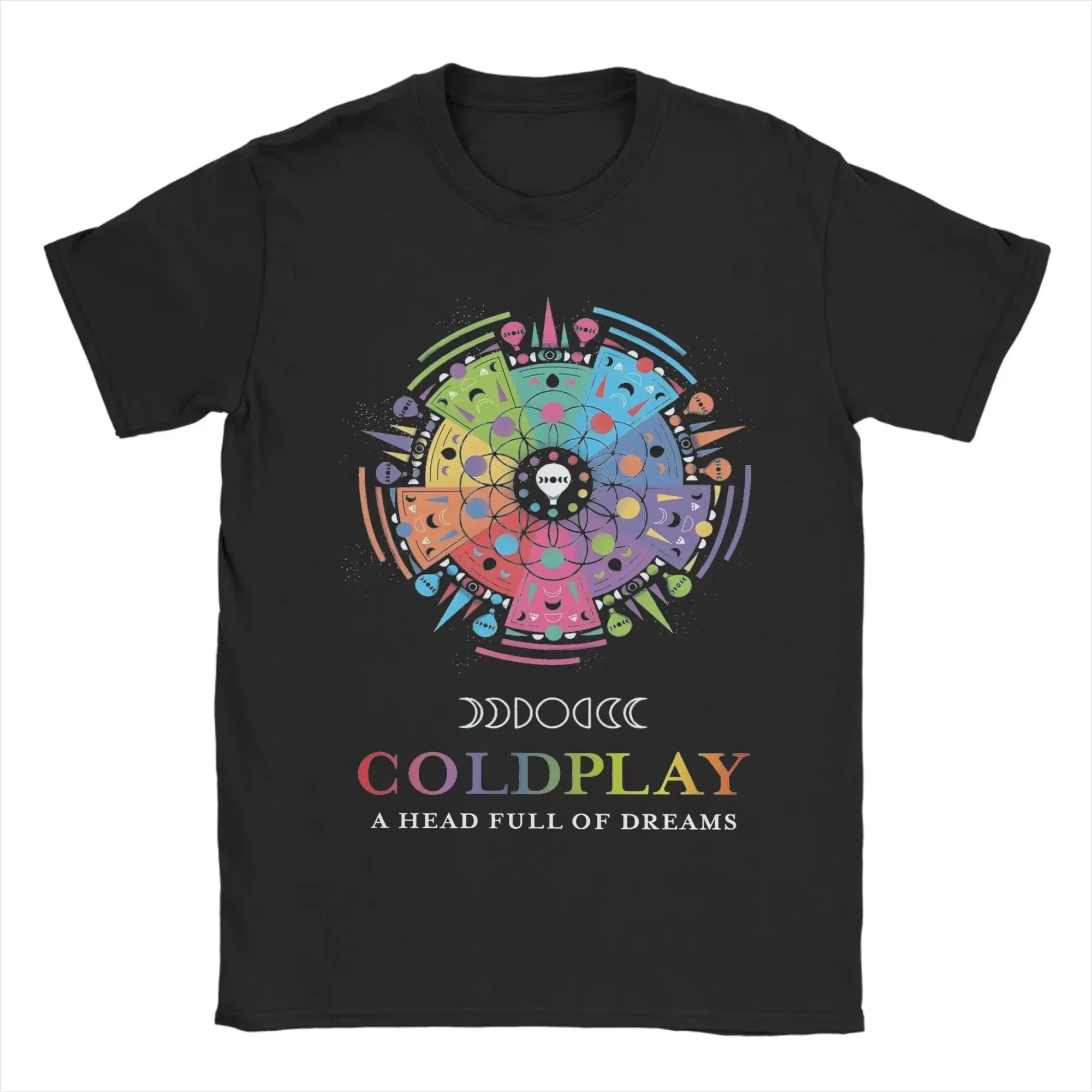 ColdplayED Life Flower Pattern Printed T-Shirt, Unisex, Tour Edition, 100% Cotton T-Shirt Clothing - view 2