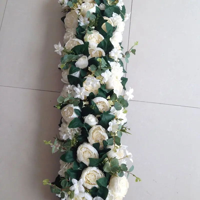 50-200CM Rosa Seidenrosen-Blumenreihe im Europäischen Stil, Künstliche Blumen für Hochzeits-Hintergrund, Bogen, Wegführung, Event-Display-Dekoration – Detail 10