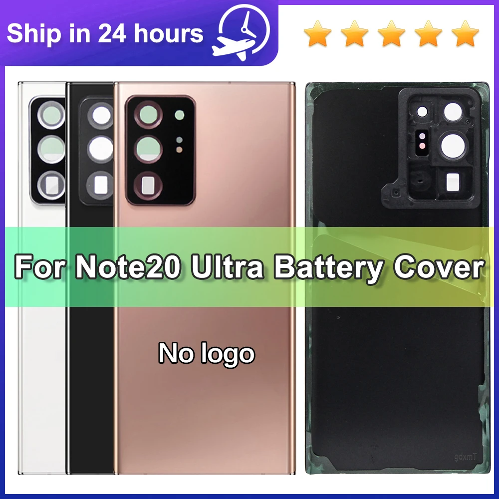 Für Samsung Note 20 Ultra Akku-Rückabdeckung Glaspanel Rückseite Klebstoff Ersatzgehäuse Kompatibel mit Note 20 Ultra