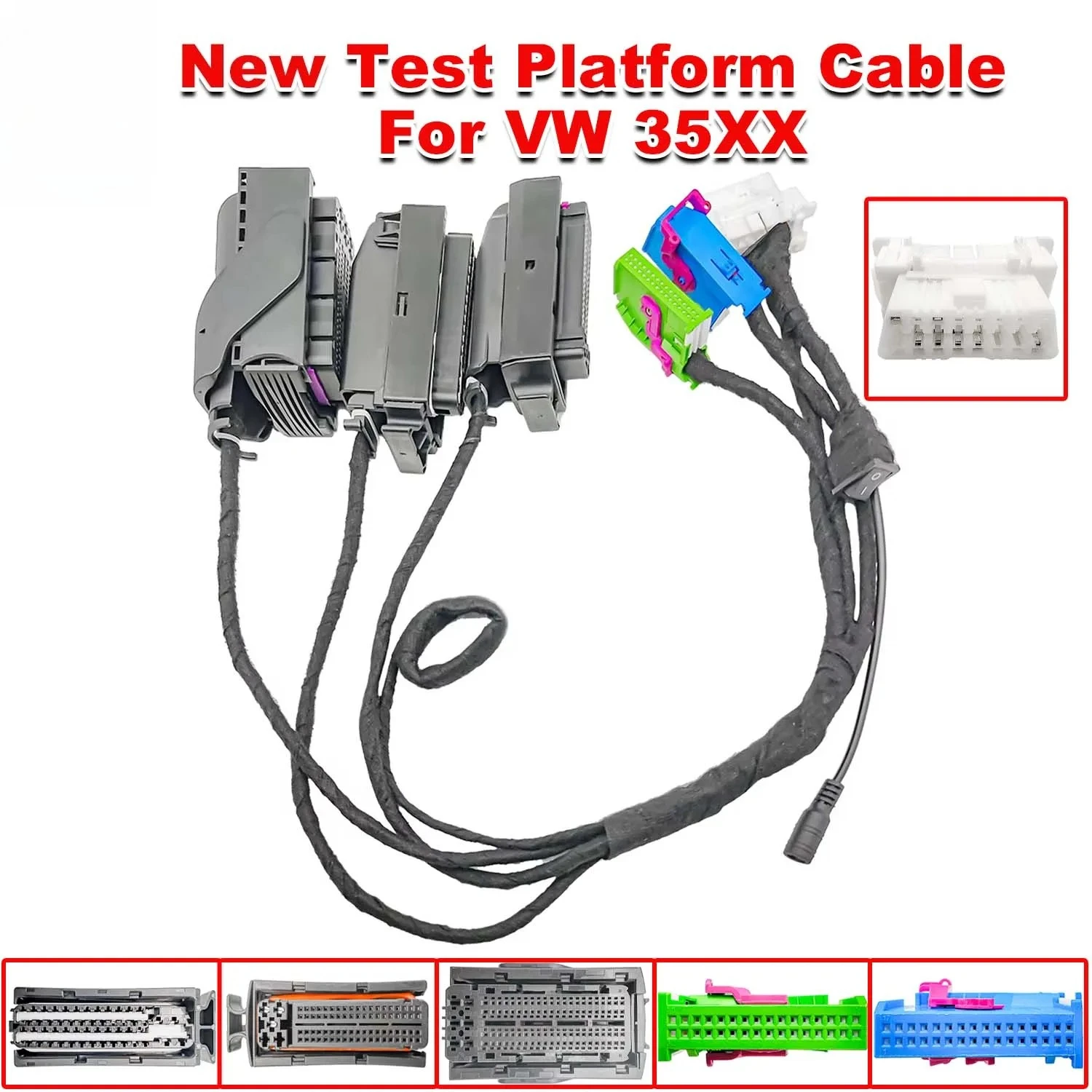 For Volkswagen 35XX New Test Platform Cable Immo Models Diagnostic Cable for VW 35XX Dashboard ECU Adapting Key Making Adapter