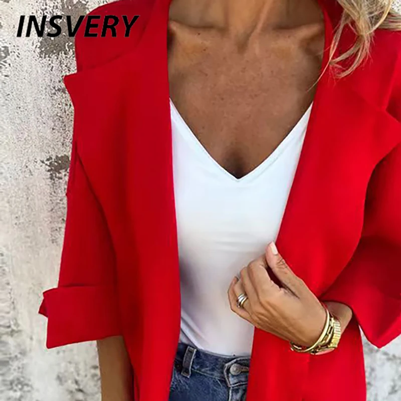 

Spring Autumn Casual Female Jacket Women Fashion Solid Color Simple Cardigan Spring Fall Outerwear Female Coat Tops