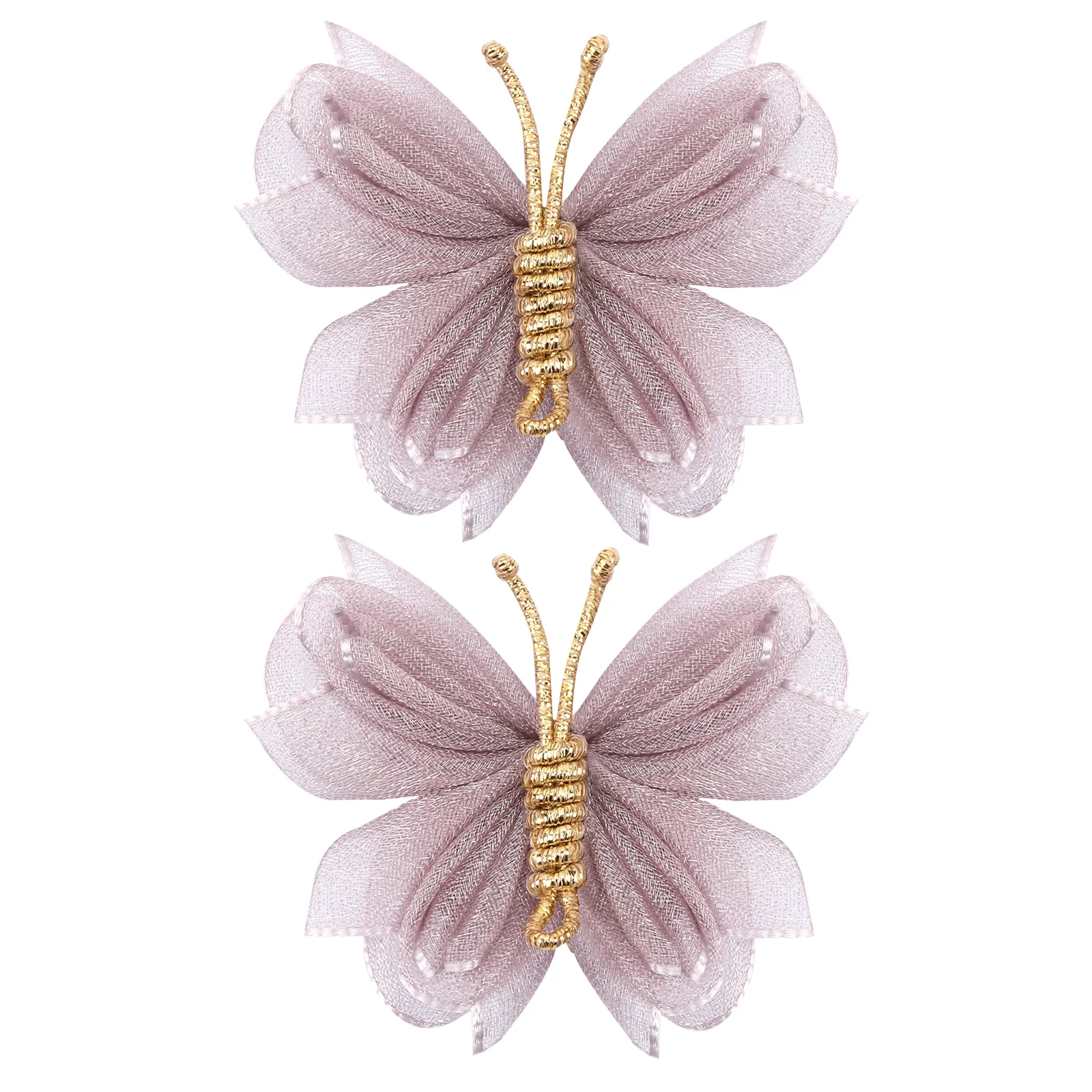 2pcs/set Colorful Butterfly Hair Clips for Baby Girls Cute Flocking Hairpins Children Barrettes Kids Headwear Hair Accessories