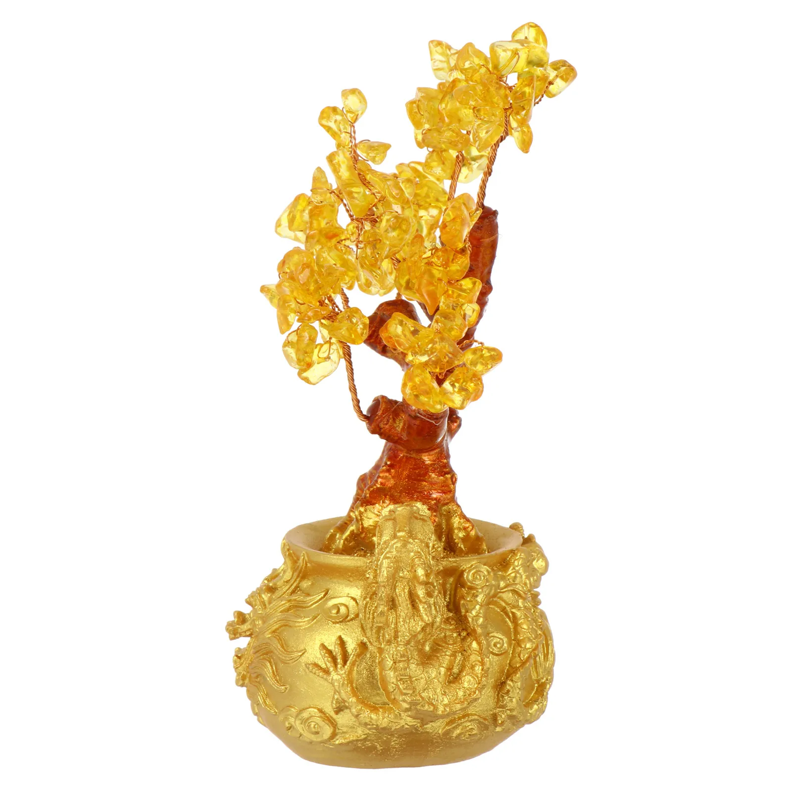 

Citrine Crystal nament Money Decor Desktop Bonsai Fortune Home Crystal Tree nament DecorationCrystal