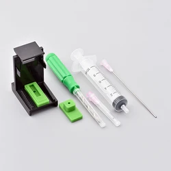 Ink Refill Cartridge Clip Rubber Pads Syringe Tool Kit Clamp For HP 46 64 67 305 124 124XL 305XL 67XL 805XL 62XL 303XL printer