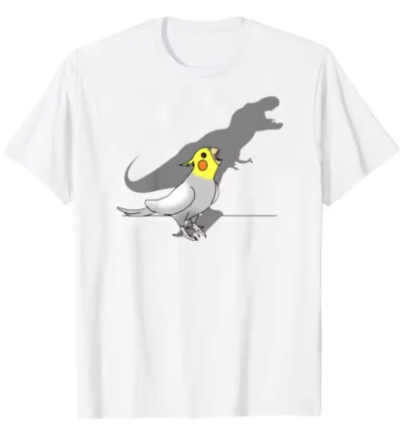 Camiseta divertida con diseño de pájaro lorito gritando, ropa de calle, manga corta, regalo de cumpleaños, camiseta de verano para hombres y mujeres
