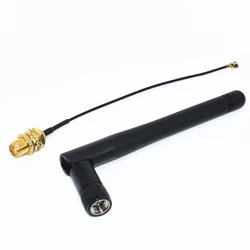 2/10/50pcs Antena plegable de 2,4G, módulo wifi compatible con Bluetooth, ZigBee, línea alimentadora SMA TO MHF4, 2,4 GHz