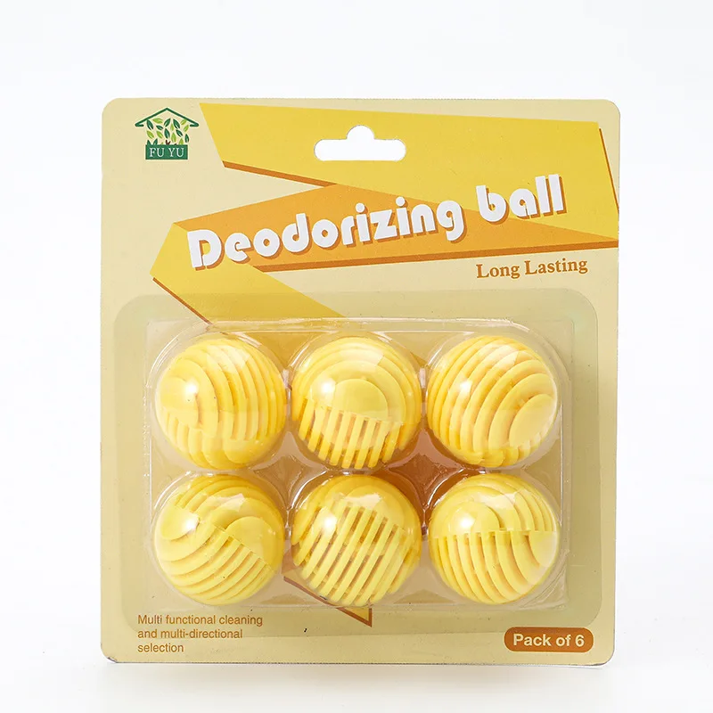 6Pcs/Pack Deodorizing Ball,  Mildew and Insect Proof, Long-lasting Air Freshener, for Wardrobe, Shoe Cabinet, Bathroom and Car view 4