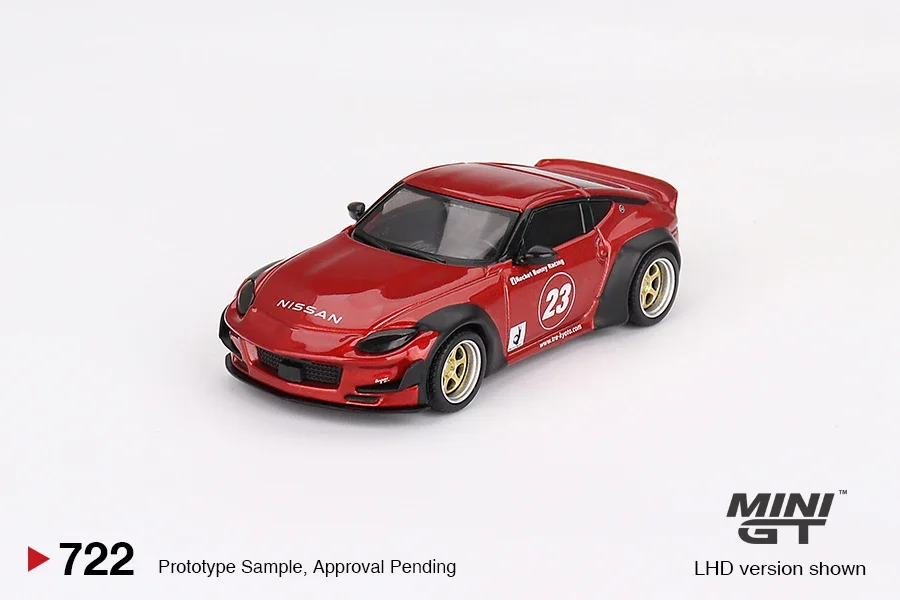 Mini Gt 1/64 Nissan Z Pandem Passie Rode MGT00722-CH Auto Legering Speelgoed Motorvoertuig Diecast Metalen Model Voor Kinderen