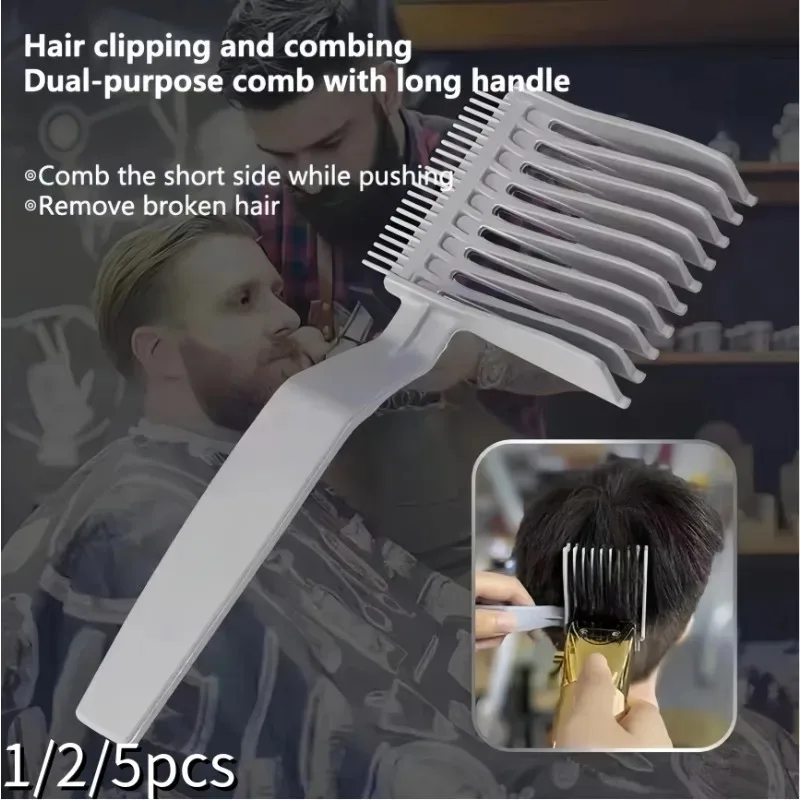 Professioneller Haarschneidekamm für Herren, gebogener Positionierungskamm, Flachkamm, Haarschneidemaschine, Salon- und Haushaltsstyling-Werkzeug – Detail 4
