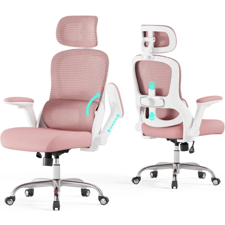 

Ergonomic Office Chair Computer Desk Chairs Comfy, Mesh High-Back Gaming Chair with Adjustable Lumbar Support