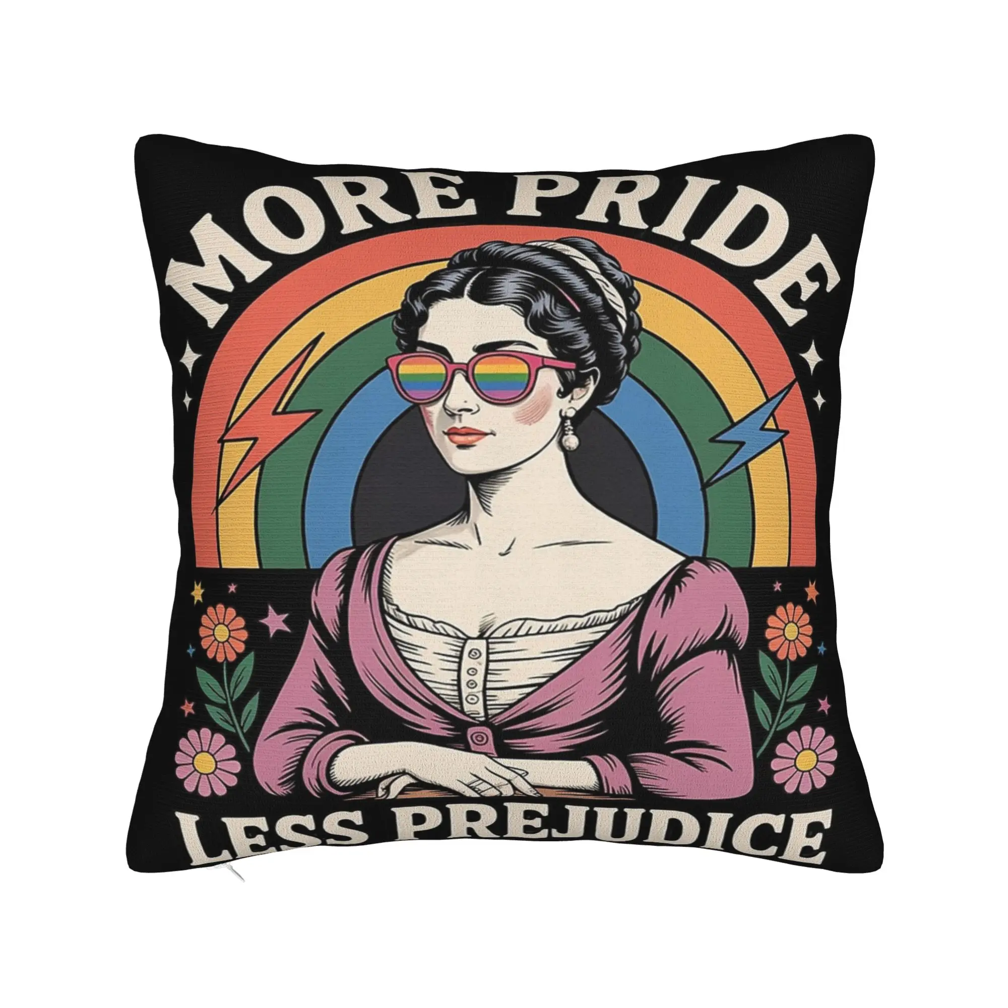 Decorative Pillow Covers More Pride Less Prejudice  Stuff Living Room  Throw Pillow Case Cover Zipper Multi-Size