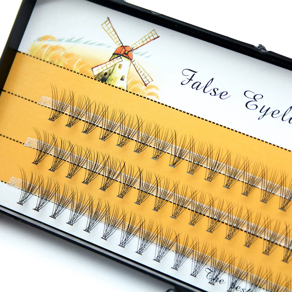 60 Bundles Professional Mink Eyelashes Natural Eyelash Extension 3D Russia Individual Eyelash Cluster Makeup Tools Lashes Cilios