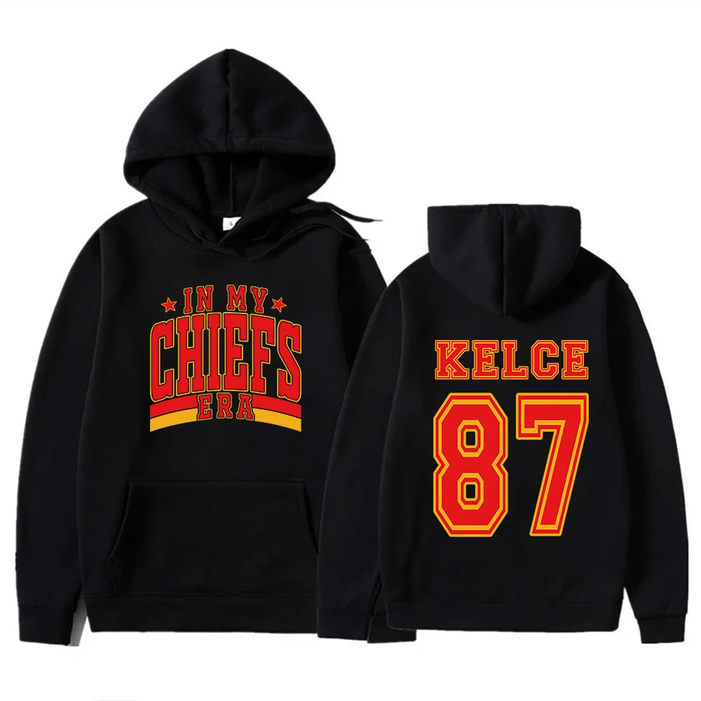 In My Chiefs Era Hoodie Taylor and Travis Hoodie Travis Kelce Football Hoodie Pullover Tops Streetwear Harajuku