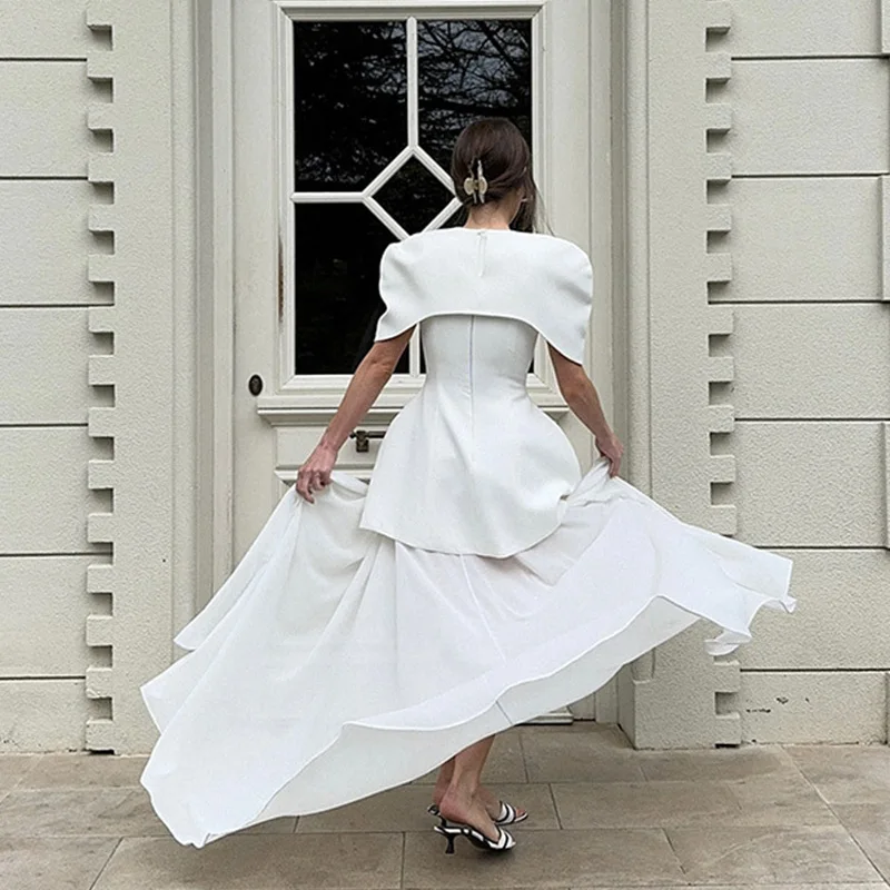 

Элегантные ажурные плиссированные полуюбки, банкетные наряды, сексуальный топ, жилет + юбки, комплекты, модный дизайн, стиль, однотонные комплекты из 3 предметов