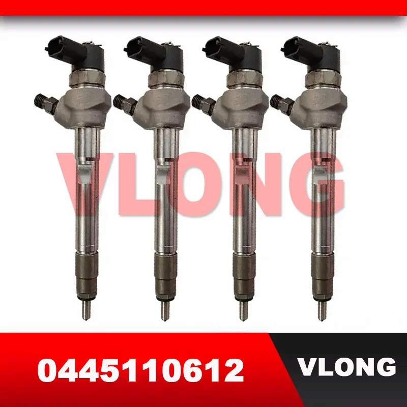 4PCS Top Quality Common Rail Fuel Injector Assembly For JMC 4D30 CN3-9K546-AB CN39K546AB 0 445 110 612 611 0445110612 0445110611