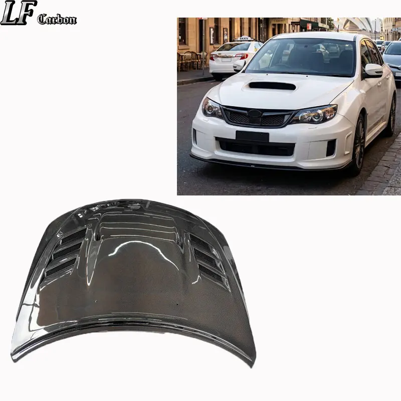 Carbon Fiber Engine Hood for for Subaru WRX STI 2007-2014 Car Upgrade